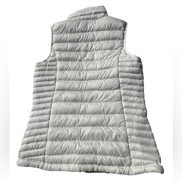 Eastern Mountain Sports White Goose Down Full Zip Puffer Vest + Drawstring, M - Picture 2 of 9